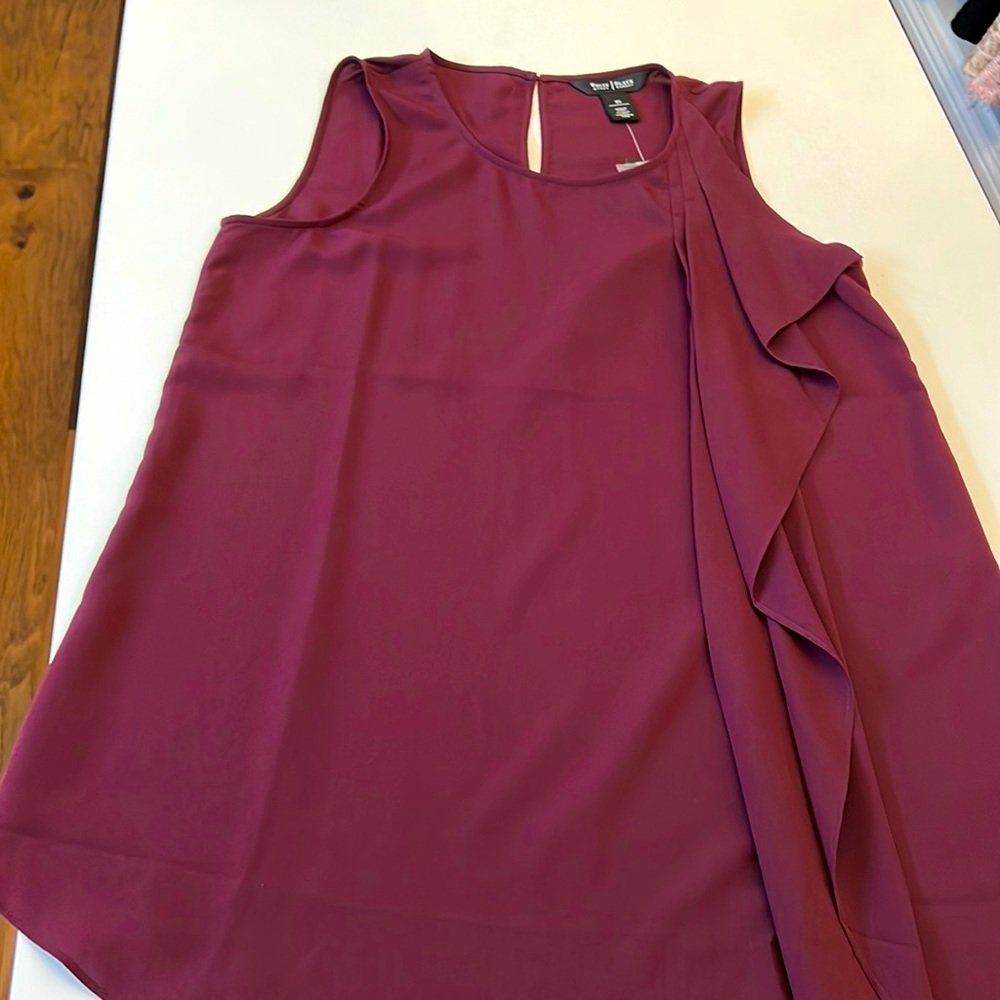 NWT: WHBM CASCADING RUFFLE TUNIC